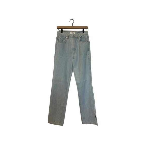 SLVRLAKE London Split Straight Leg High Rise Jeans - Picture 4 of 8
